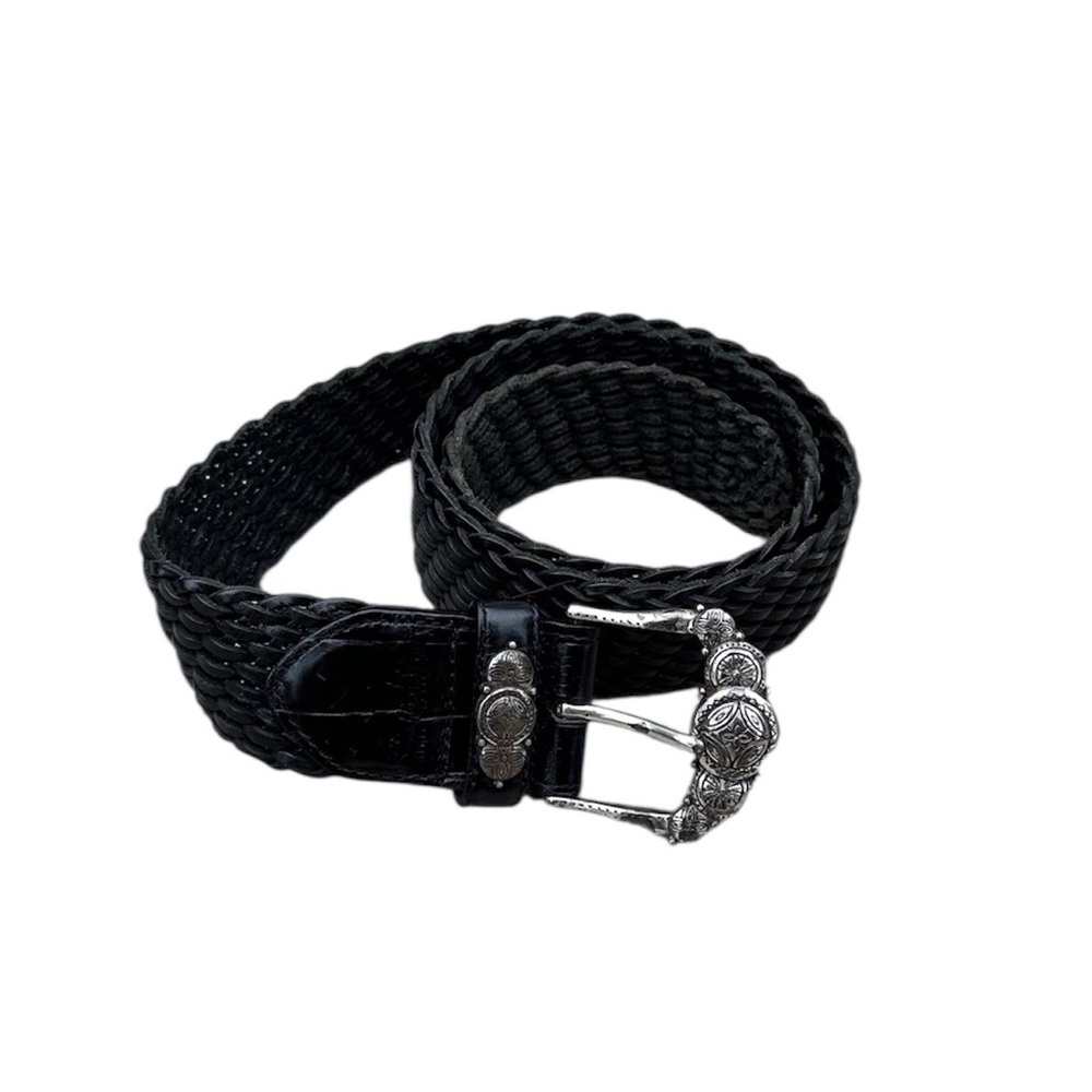 Vintage Woven Leather Belt